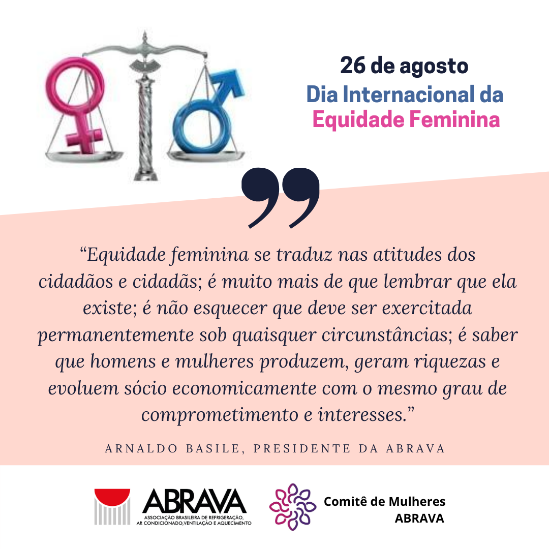 Comitê de Mulheres da ABRAVA comemora o Dia da Equidade Feminina  – 26 de agosto