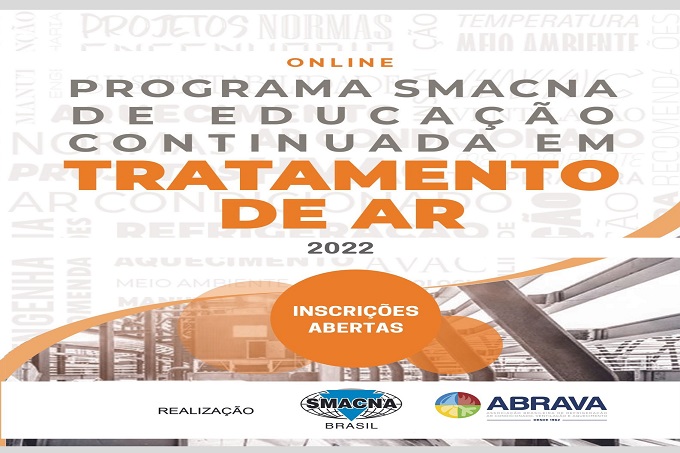 Programa SMACNA ABRAVA 2022 – Inscrições Abertas!