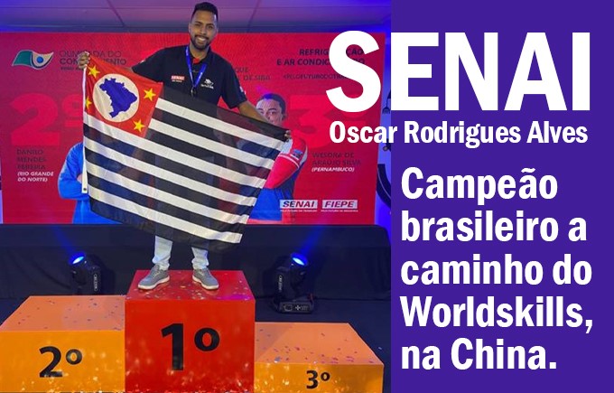 Aluno da Escola SENAI Oscar Rodrigues Alves representará o setor AVAC-R no Worldskills Shanghai