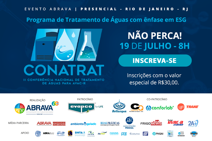 19/07 – II CONATRAT – Conferência Nacional de Tratamento de Águas “Programa de Tratamento de Águas com ênfase em ESG”