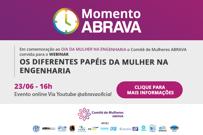 5f. 23/06 – Comitê de Mulheres da ABRAVA convida para o webinar “Os diferentes papéis das mulheres na engenharia” – Participe