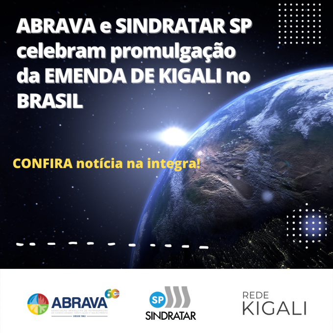 ABRAVA e SINDRATAR SP celebram promulgação da Emenda de Kigali no Brasil
