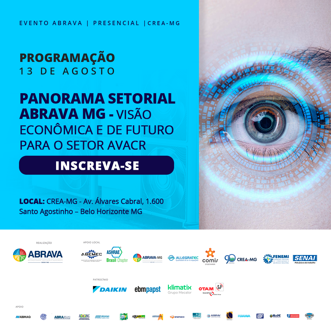 Minas Gerais receberá evento para empresas de refrigeração e ar condicionado. O evento acontece no dia 13 de agosto