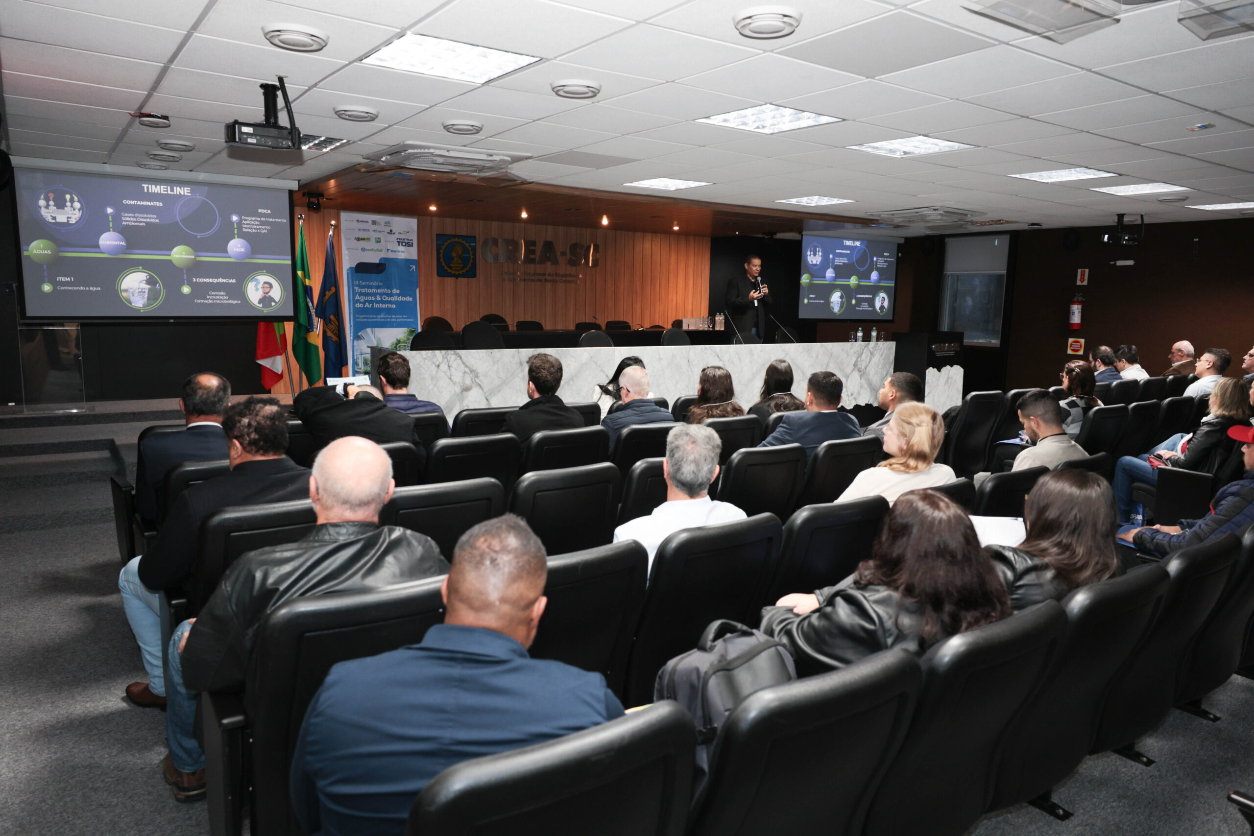 Seminário reuniu especialistas para debater inovação, eficiência energética e saúde ambiental em Florianópolis