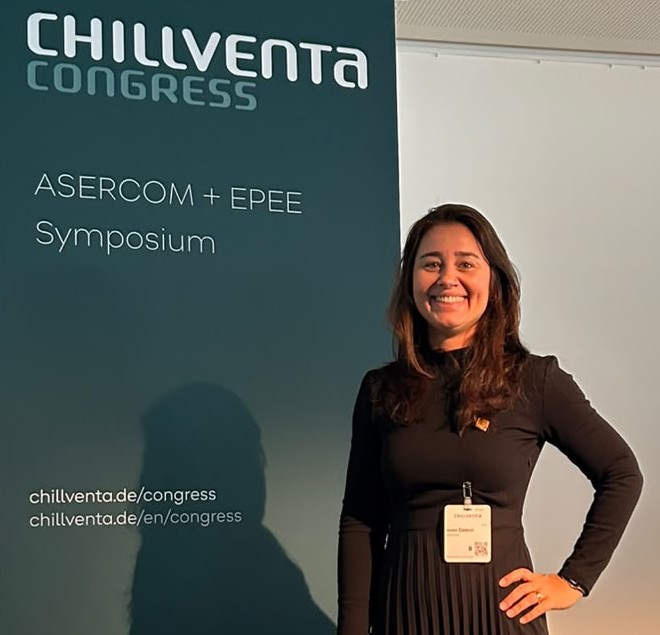 Joana Canozzi representa a ABRAVA na Chillventa em painel da Asercon